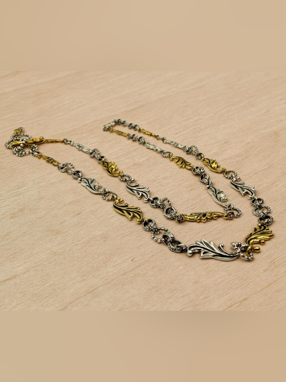 Echo of the Dreamer Acanthus Sterling Bronze 26-28” Necklace Artisan Designer - Picture 13 of 17